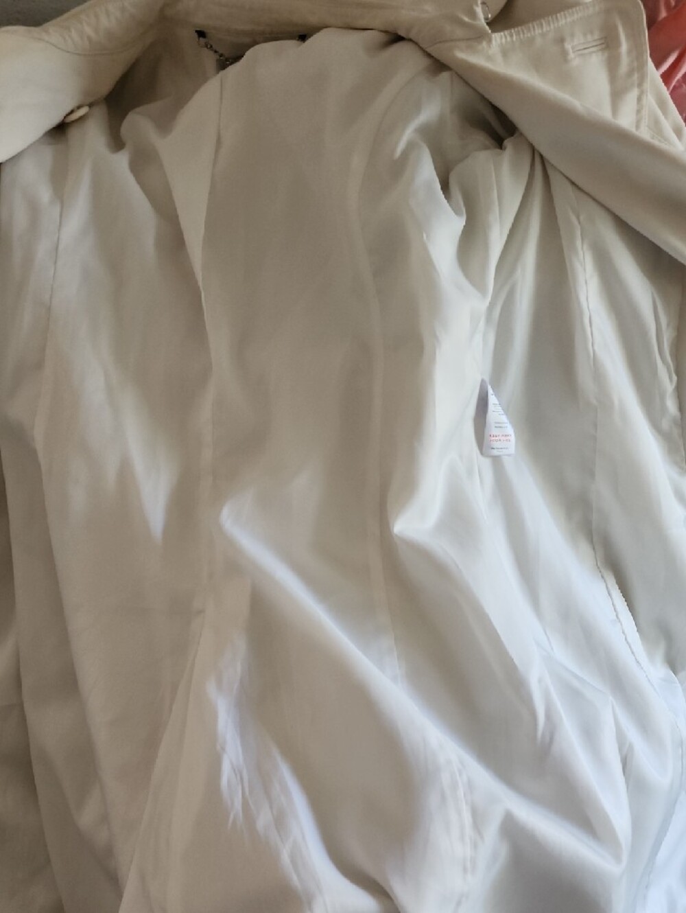 Hobbs London Cream Double Breasted Trench Coat Jacket - Picture 10 of 12